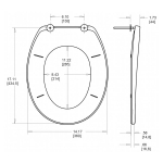 Carrara & Matta Jersey Standard Close STA-TITE Toilet Seat & Cover White 108064000