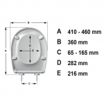 Carrara & Matta Padova Soft Close STA-TITE Toilet Seat & Cover White 100115000