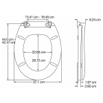 Carrara & Matta Shannon White Toilet Seat & Cover 108034000