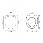 Catalano Velis50 Toilet Seat & Cover Soft-Close - 5NLV5STF