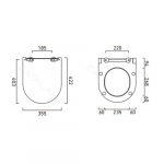 Catalano Zero45 Soft Close Slimline Toilet Seat & Cover Gloss White 5V45STP00 - 0151200001