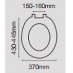 Celmac Celeste Plus Standard Close Toilet Seat & Cover With Metal Hinge & Stability Buffers  White SCK11WY