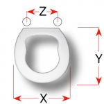 Cesabo Alexandra Nuovo Replacement Toilet Seat Polyester Resin S306P01