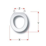 Cesabo Anziani Replacement Toilet Seat Polyester Resin S321P01