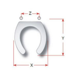 Cesabo DIS 80/SOSP 80  Replacement Toilet Seat Polyester Resin S519P01