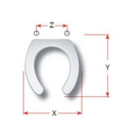 Cesabo Disabili Replacement Toilet Seat Polyester Resin S403P04