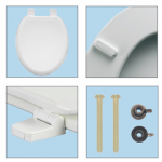 Choice Universal Toilet Seat & Cover With Standard Closure Plastic Hinge CH.5000AR-ChoiceOf Colours