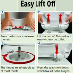 Choice Rainbow Grey Toilet Seat Soft-Close With Quick Release CH.507050