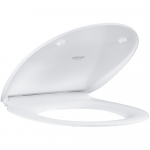 Grohe Bau Ceramic Slim Soft Close Quick Release Toilet Seat and Cover Alpine White 39923000