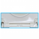 Celmac Disco D-Shaped  Soft Close Toilet Seat & Cover With Stainless Steel Hinges White 20721512