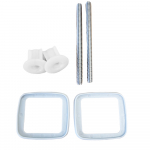 Carrara & Matta Danube Standard Close STA-TITE Toilet Seat & Cover White 340600000