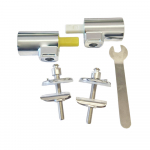 Geberit Selnova Compact Soft Close Quick Release Toilet Seat Hinge Set 244.202.00.8