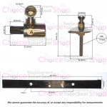 Ideal Standard Moments Soft Close Toilet Seat Hinge Set K8017AA