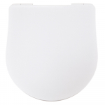 FixRite D-Line Thin Short Fit Soft Close Toilet Seat & Cover White FR128000