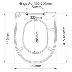 Azzurra Afrodite Soft Close Quick Release Toilet Seat & Cover White CH.506402