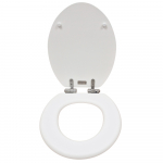 Heritage Bathrooms Soft Close Quick Release Toilet Seat & Cover Chantilly With Brushed Nickel Hinges TSCHA103SC