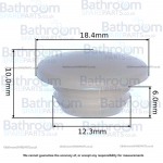 Roca Hall Toilet Lid Buffer Set AI0000200R