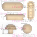 Duravit 2nd Floor 0068990000 Replacement Seat Buffer Set - 1001770000