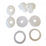 Duravit D-Code Soft-Close Toilet Seat Hinge Set 0061410000