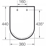 Roca Hall Soft Close Toilet Seat & Cover White A80162C004
