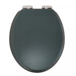 Heritage Bathrooms Soft Close Quick Release Toilet Seat & Cover Classic Green With Chrome Hinges TSCLG101SC