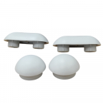 Villeroy & Boch Pure Stone Toilet Seat and Cover Buffer Set Grey 92209700