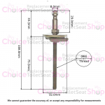 Laufen Pro Universal Toilet Seat Hinge Set  H8939680000001 - 8.9396.8