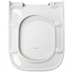 Geberit Smyle Square Slim Soft Close Toilet Seat & Cover White 500.237.01.1