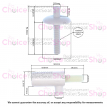 Gala Elia Soft Close Toilet Seat Hinge Set 5384200