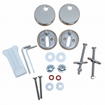 Imperial Bathrooms Astoria Original Soft Close Toilet Seat & Cover White With Polished Nickel Hinges XA50000310NSB