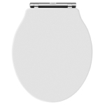 Hudson Reed Chancery Wooden Soft Close Quick Release Toilet Seat & Cover White NLS198