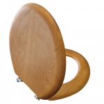 Burlington Wood Soft Close Toilet Seat & Cover Oak S16
