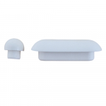 Choice Middle D2 Toilet Seat & Cover Buffer Set White CH.506366