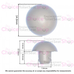 Celmac Fusion SFU1SWH Replacement Toilet Lid Buffer (Single) - BF108