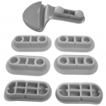 Geberit Selnova Toilet Seat and Cover Buffer Set White 243.918.00.1