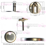 Duravit Happy D.2 Toilet Seat Hinge Set 0061631000
