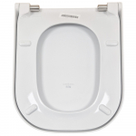 Roca The Gap Square Supralit Compact Soft Close Quick Release Toilet Seat & Cover White A80173200B