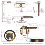 Villeroy & Boch Architectura Slim Toilet Seat Hinge Set 92248061