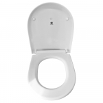 Porcelanosa Acro Compact Soft Close Toilet Seat & Cover White 100253386