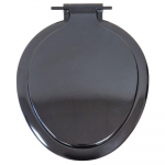 Cameron Plastic Ltd Seagull D/F Standard Close Toilet Seat & Cover Black SBDBLA