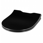 Pressalit Objecta D Pro Polygiene Standard Close Top/Bottom Fixing Toilet Seat & Cover Black 998111-DH4999