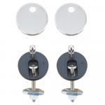 Heritage Bathrooms Soft Close Quick Release Toilet Seat & Cover Chantilly With Brushed Nickel Hinges TSCHA103SC
