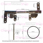 Roper Rhodes Soft Close Toilet Seat Bar Hinge SP14198