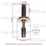 Geberit ONE Toilet Seat Hinge Fixing Set 243.987.00.1