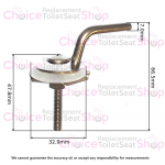 Duravit Durastyle Toilet Seat Hinge Set 0061751000