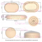 Armitage Shanks Astra Toilet Seat & Cover Buffer Set White SV23201