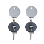 Heritage Bathrooms Soft Close Quick Release Toilet Seat & Cover Walnut With Chrome Hinges TSWAL101SSC