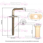 Geberit Renova Toilet Seat Hinge Set 598051000
