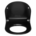 Pressalit Sway D2 Soft Close With Lift Off Top Fixing Toilet Seat & Cover Black 994001-DF4999