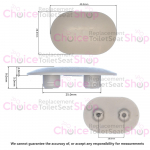Celmac VIP Replacement Toilet Seat Buffer (Single) - BF25
